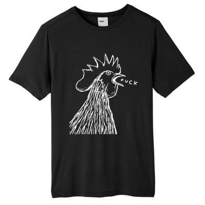 Funny Chicken Rooster Saying Fuck Tall Fusion ChromaSoft Performance T-Shirt