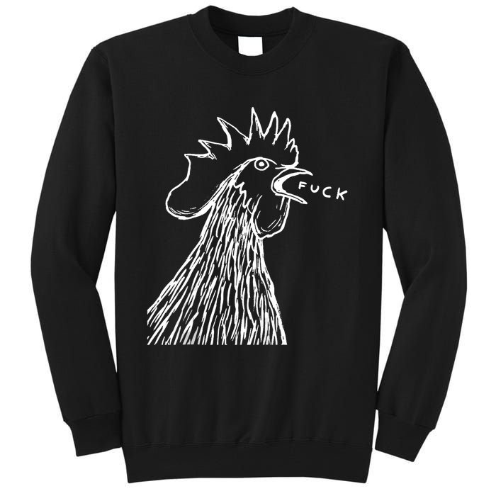 Funny Chicken Rooster Saying Fuck Tall Sweatshirt