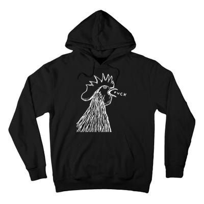 Funny Chicken Rooster Saying Fuck Tall Hoodie