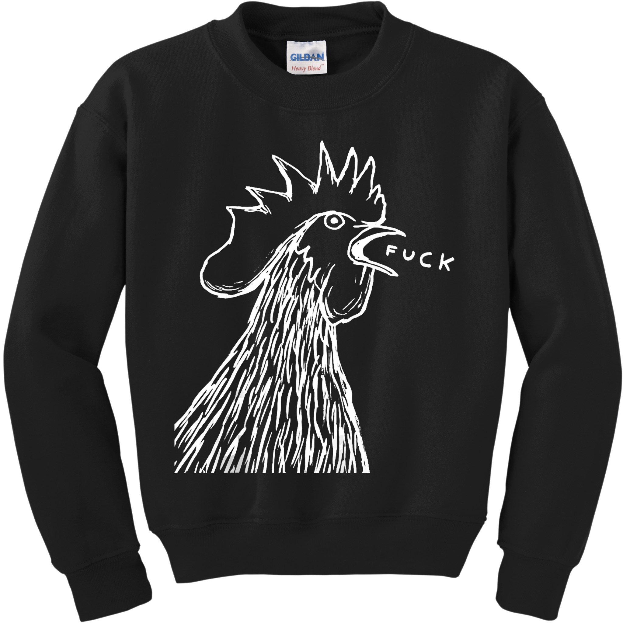 Funny Chicken Rooster Saying Fuck Kids Sweatshirt