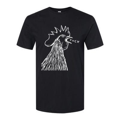 Funny Chicken Rooster Saying Fuck Softstyle CVC T-Shirt