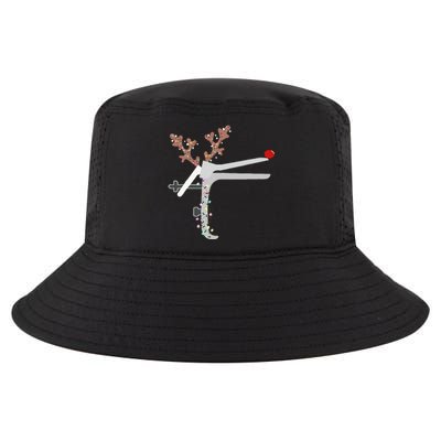 Funny Christmas Reindeer Speculum Nurse L&D Nursing Xmas Cool Comfort Performance Bucket Hat