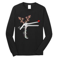 Funny Christmas Reindeer Speculum Nurse L&D Nursing Xmas Long Sleeve Shirt