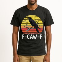 Funny Crow Retro Sunset Moonlit Raven Lovers F Caw F Tall T-Shirt