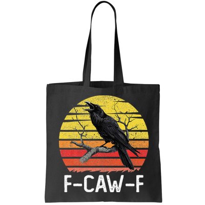 Funny Crow Retro Sunset Moonlit Raven Lovers F Caw F Bag
