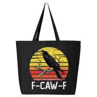 Funny Crow Retro Sunset Moonlit Raven Lovers F Caw F 25L Jumbo Tote