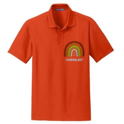 Funny Cardiology Rainbow Cardiologist Heart Surgeon Gift Dry Zone Grid Polo