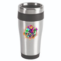 Funny Cool Retro 80s Skatebording Cat 16oz Travel Tumbler
