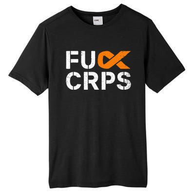 Fuck CRPS RSD Awareness Orange Ribbon Warrior Support Tall Fusion ChromaSoft Performance T-Shirt