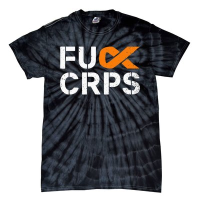 Fuck CRPS RSD Awareness Orange Ribbon Warrior Support Tie-Dye T-Shirt