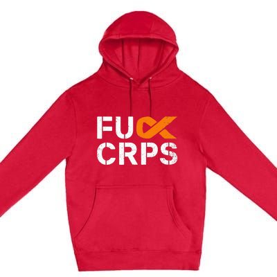 Fuck CRPS RSD Awareness Orange Ribbon Warrior Support Premium Pullover Hoodie