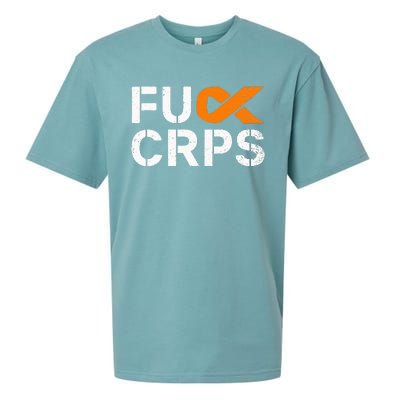 Fuck CRPS RSD Awareness Orange Ribbon Warrior Support Sueded Cloud Jersey T-Shirt