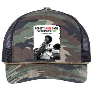 FannieLouHamer Civil Rights Freedom Black History Month Retro Rope Trucker Hat Cap