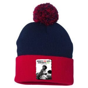 FannieLouHamer Civil Rights Freedom Black History Month Pom Pom 12in Knit Beanie