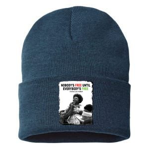 FannieLouHamer Civil Rights Freedom Black History Month Sustainable Knit Beanie