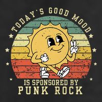 Funny Cute Retro Vintage Punk Rock TodayS Good Mood Sponsor Beanie