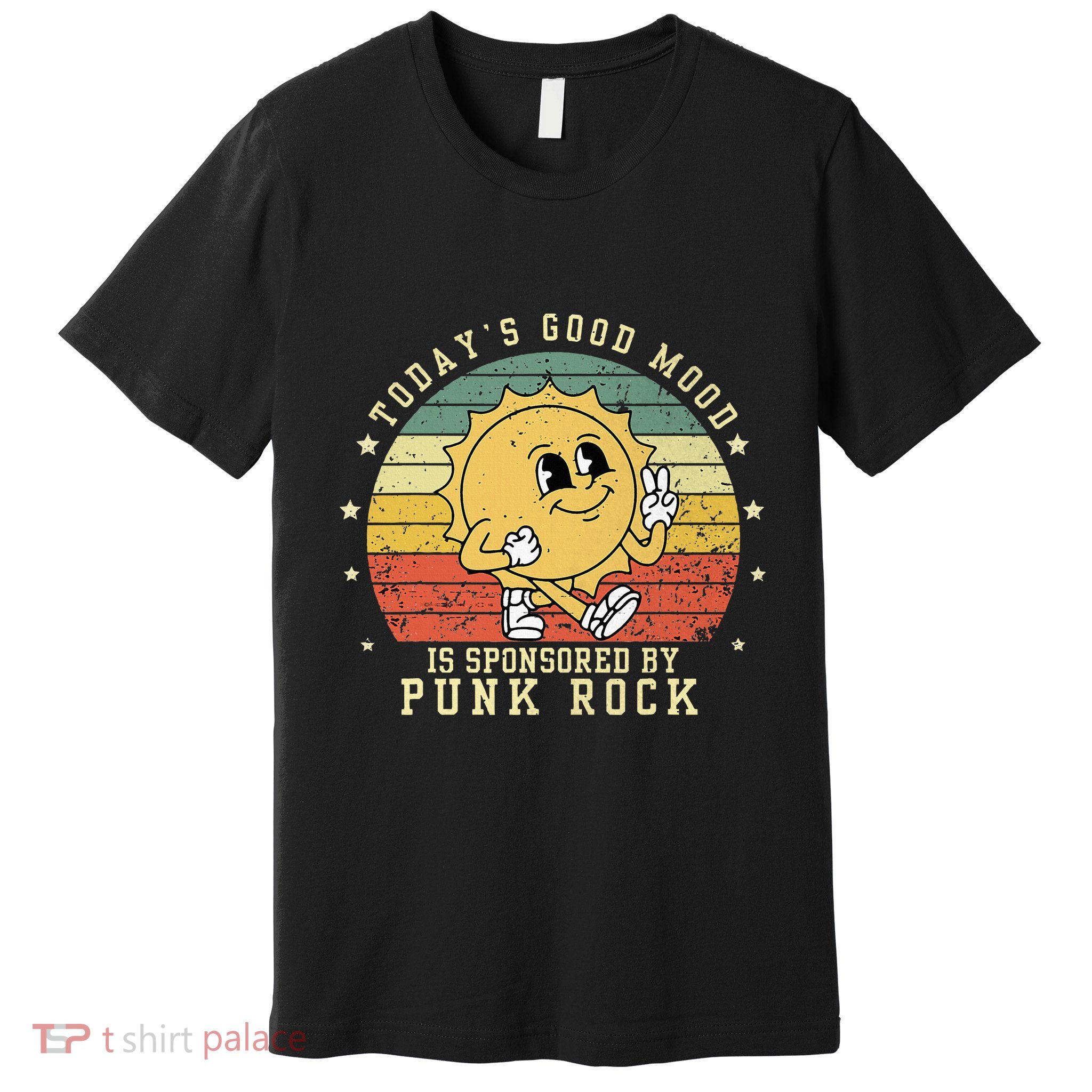 Funny Cute Retro Vintage Punk Rock TodayS Good Mood Sponsor Premium T-Shirt