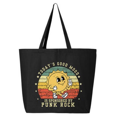 Funny Cute Retro Vintage Punk Rock TodayS Good Mood Sponsor 25L Jumbo Tote