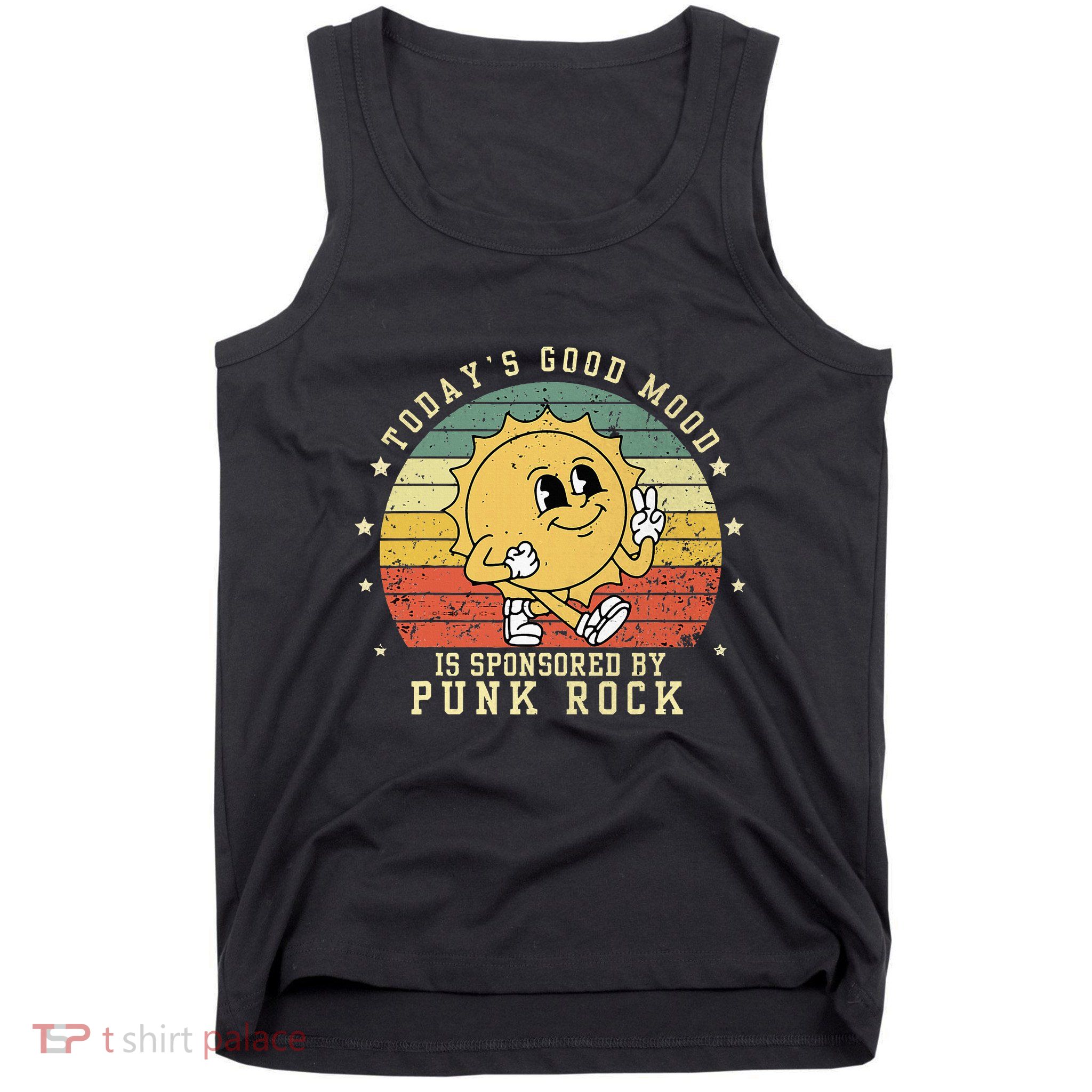 Funny Cute Retro Vintage Punk Rock TodayS Good Mood Sponsor Tank Top