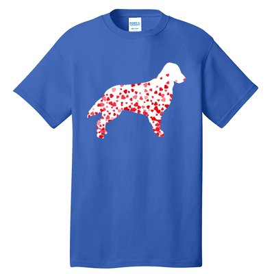 Flat Coated Retriever Heart Dog Valentine's Day Gift Tall T-Shirt