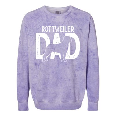 Funny Cute Rottweiler Dog Dad Puppy Lover Father Gift Colorblast Crewneck Sweatshirt