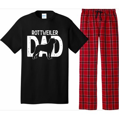 Funny Cute Rottweiler Dog Dad Puppy Lover Father Gift Pajama Set