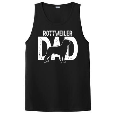 Funny Cute Rottweiler Dog Dad Puppy Lover Father Gift PosiCharge Competitor Tank