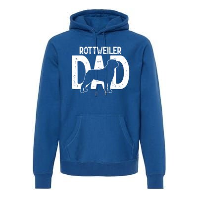 Funny Cute Rottweiler Dog Dad Puppy Lover Father Gift Premium Hoodie