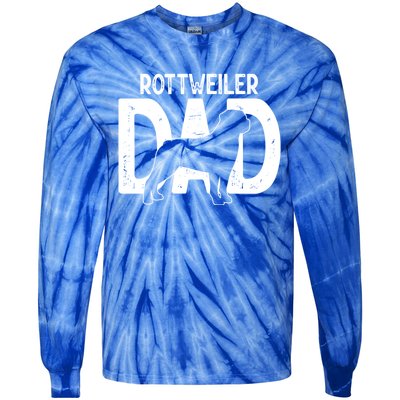 Funny Cute Rottweiler Dog Dad Puppy Lover Father Gift Tie-Dye Long Sleeve Shirt