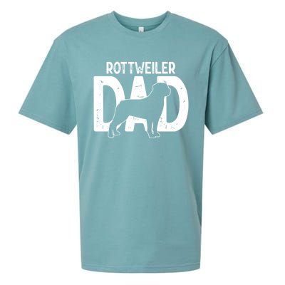 Funny Cute Rottweiler Dog Dad Puppy Lover Father Gift Sueded Cloud Jersey T-Shirt