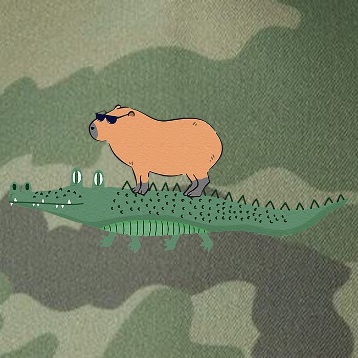 Funny Capybara Riding On A Crocodile Legacy Tie Dye Trucker Hat
