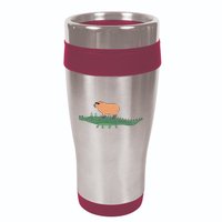 Funny Capybara Riding On A Crocodile 16oz Travel Tumbler