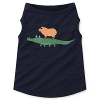Funny Capybara Riding On A Crocodile Doggie Tank