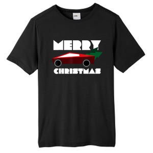 Futuristic Cyber Red Truck Pickup Christmas Tree Tall Fusion ChromaSoft Performance T-Shirt