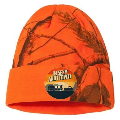 Funny Camping RV Im Sexy And I Tow It Sumer Camp Kati Licensed 12" Camo Beanie