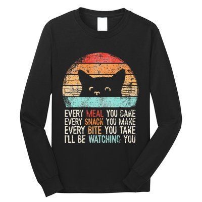 Funny Cat Retro Cat Owner Cat Humor Cat Lover Cat Long Sleeve Shirt