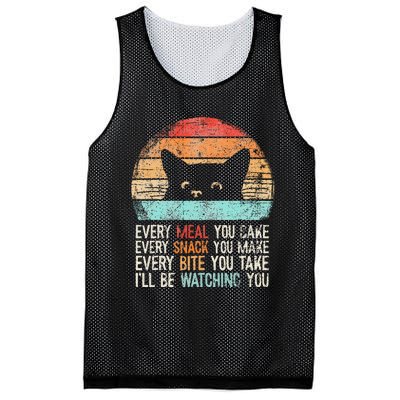 Funny Cat Retro Cat Owner Cat Humor Cat Lover Cat Mesh Reversible Basketball Jersey Tank