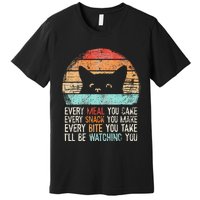 Funny Cat Retro Cat Owner Cat Humor Cat Lover Cat Premium T-Shirt