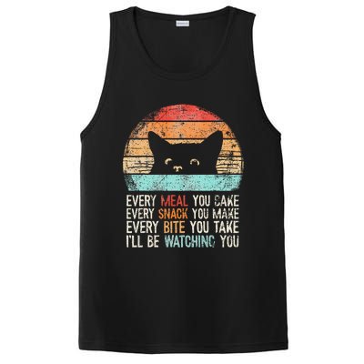 Funny Cat Retro Cat Owner Cat Humor Cat Lover Cat PosiCharge Competitor Tank