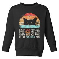 Funny Cat Retro Cat Owner Cat Humor Cat Lover Cat Toddler Sweatshirt