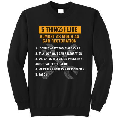 Funny Car Restoration Detailing Car Restorer Sweatshirt