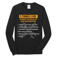 Funny Car Restoration Detailing Car Restorer Tall Long Sleeve T-Shirt