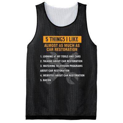 Funny Car Restoration Detailing Car Restorer Mesh Reversible Basketball Jersey Tank