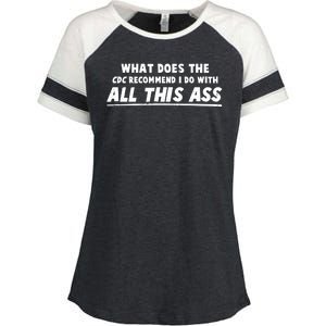 Funny CDC Recommend All This Ass Enza Ladies Jersey Colorblock Tee