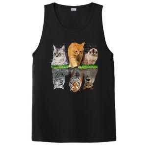 Fun Cat Reflection Gift Design Idea Cute Gift PosiCharge Competitor Tank