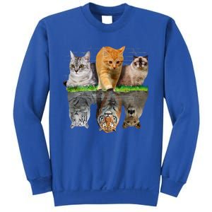 Fun Cat Reflection Gift Design Idea Cute Gift Sweatshirt