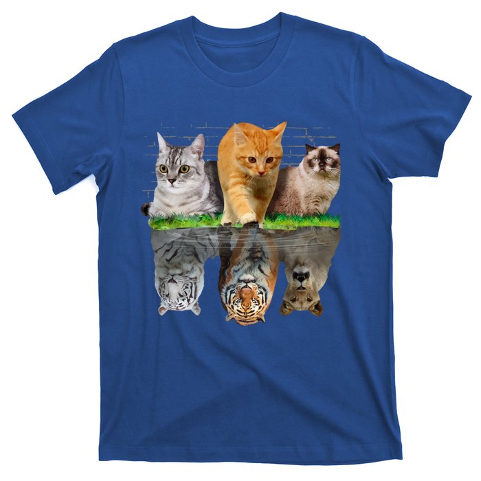 Fun Cat Reflection Gift Design Idea Cute Gift T-Shirt