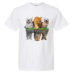 Fun Cat Reflection Gift Design Idea Cute Gift Garment-Dyed Heavyweight T-Shirt