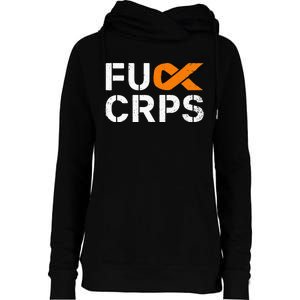 Fuck CRPS RSD Awareness Orange Ribbon Warrior Support Womens Funnel Neck Pullover Hood