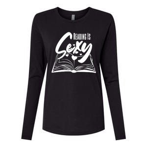 Funny Cute Reading Is Sexy Book Lover Womens Cotton Relaxed Long Sleeve T-Shirt